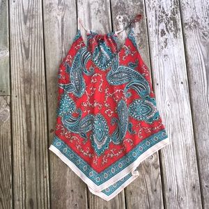 Paisley print flowy top